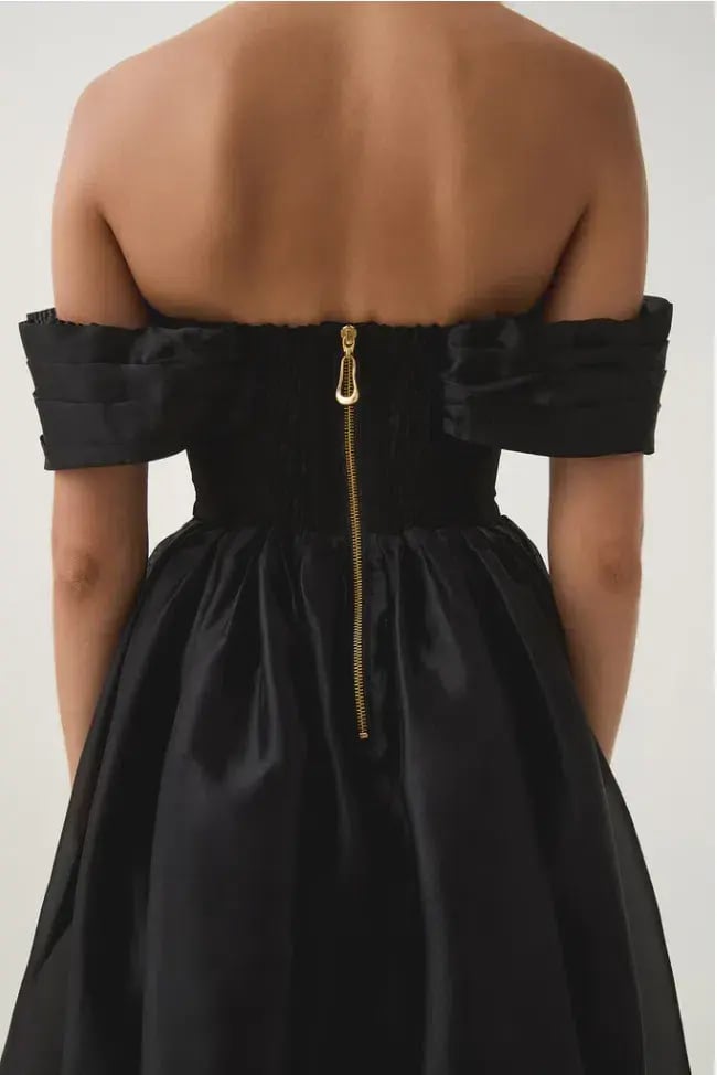 Aje Cordelia Corseted Maxi Dress Black Size AU 8 photo 3