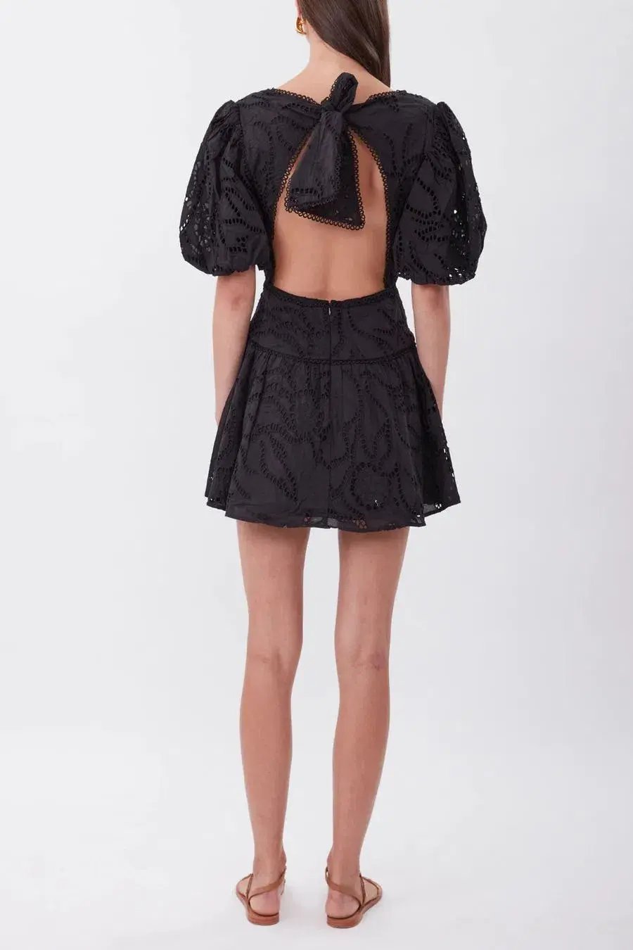 Torrance Tie The Knot Mini Dress Black Size AU 6 photo 2