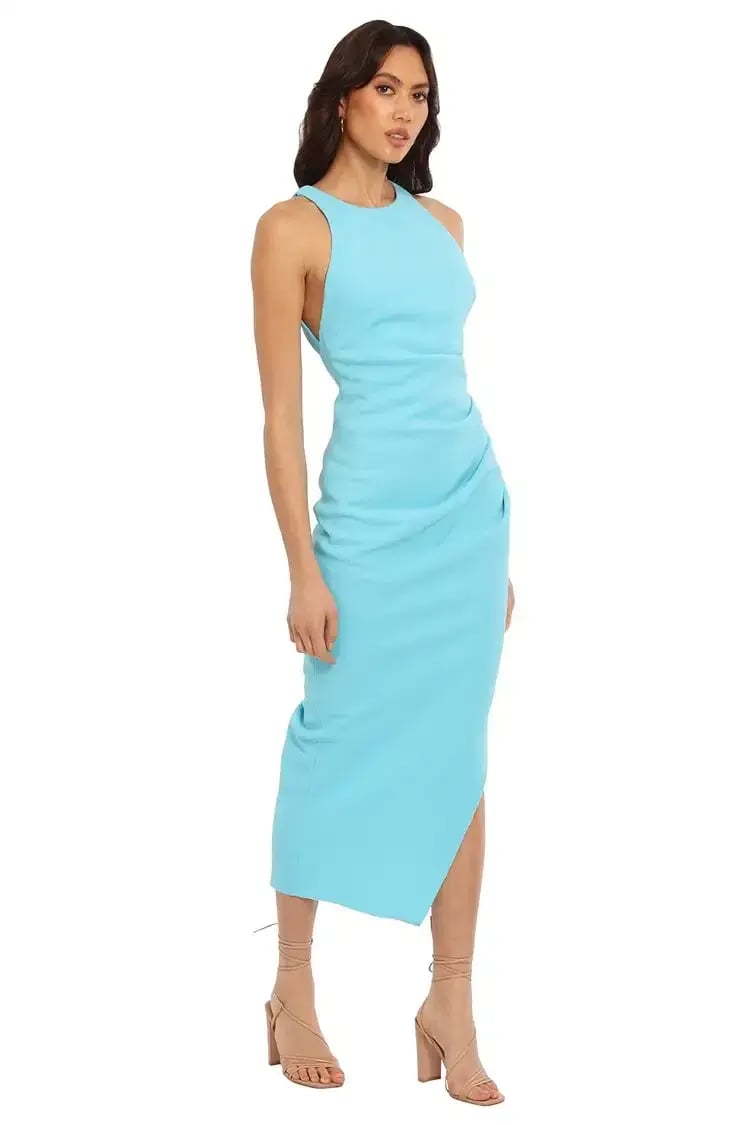 MISHA Marjorie Midi Dress Blue Size 16 photo 2