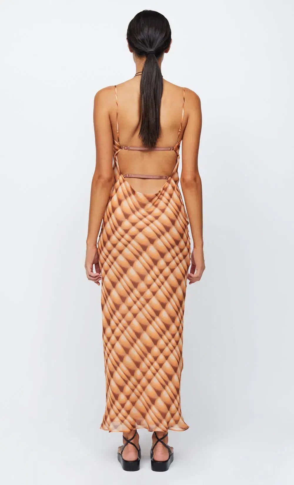 Bec & Bridge Soleil Slip Maxi Dress Orange Size 10 photo 3