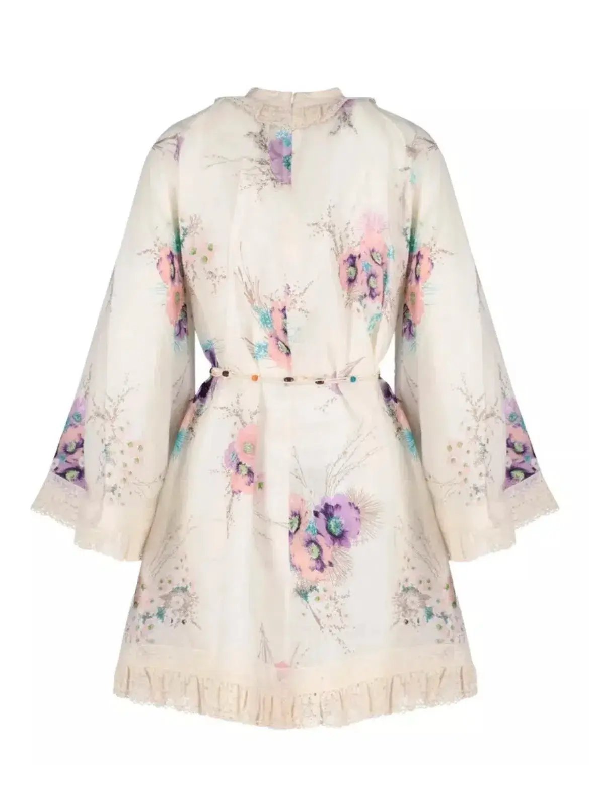 Zimmermann The Jude Lace Trim Swing Dress in Bright Floral Size 4 / AU 16 photo 5