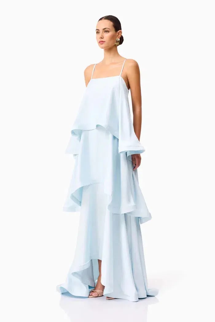 Elliatt Tilly Tiered Maxi Dress Blue Size S / AU 8-10 photo 2