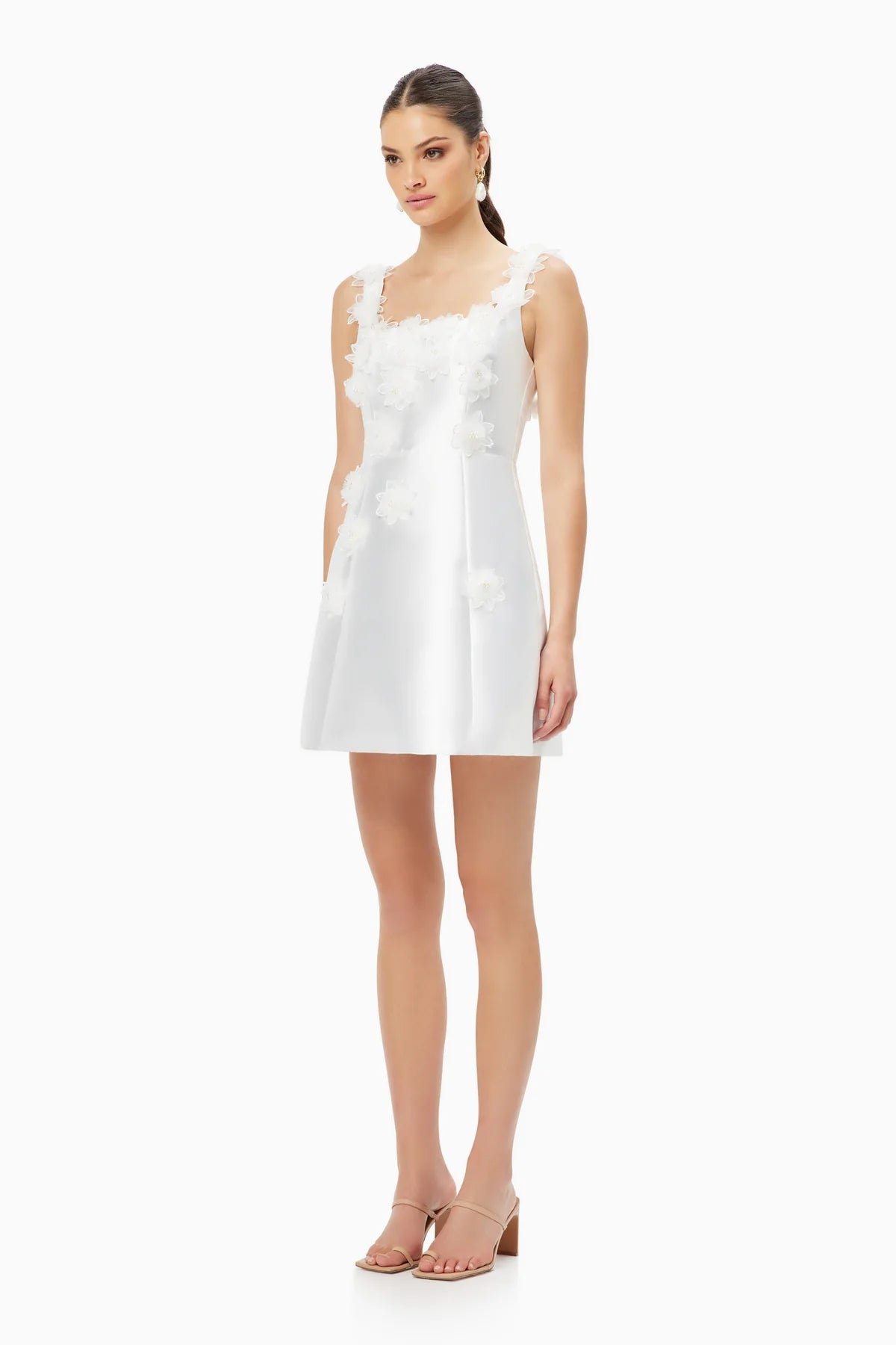 ELLIATT ELDER DRESS - WHITE photo 4