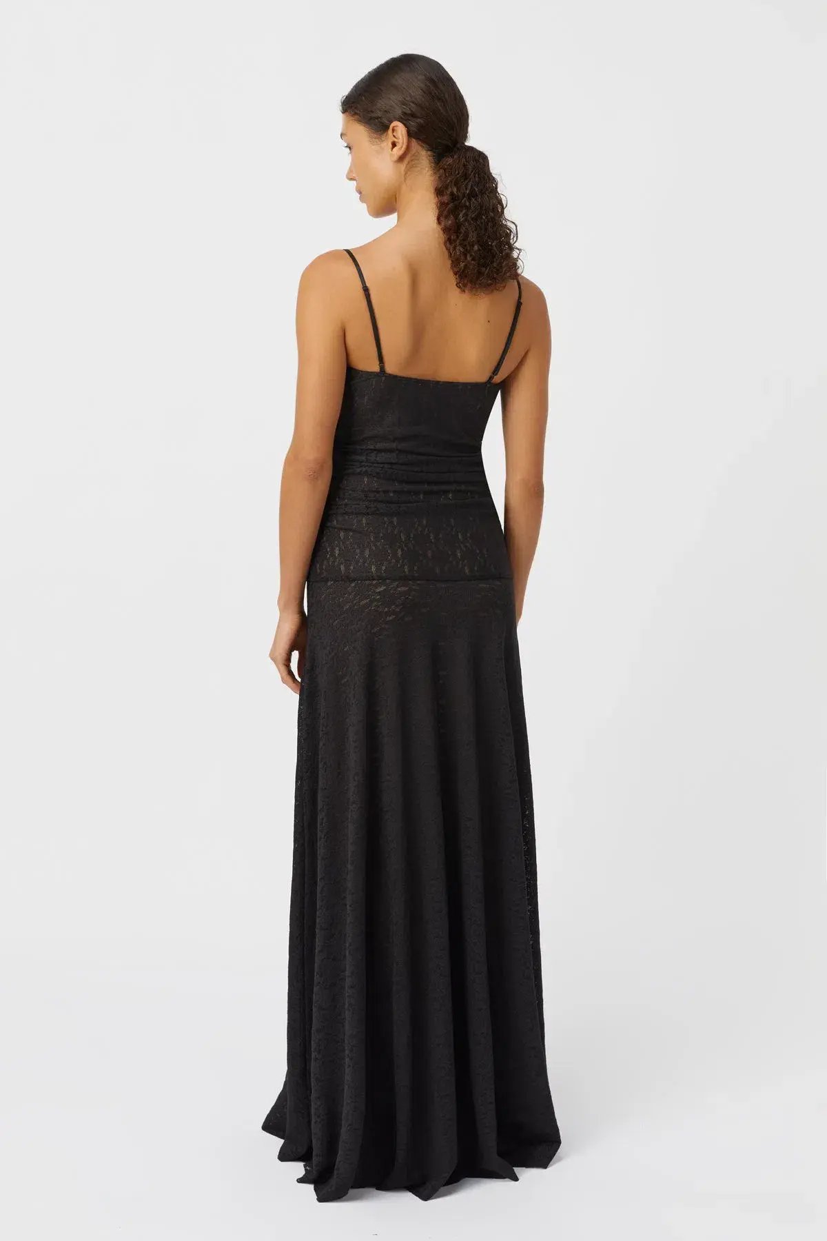 Camilla & Marc Camille Lace Maxi Dress Black Size 8 photo 5