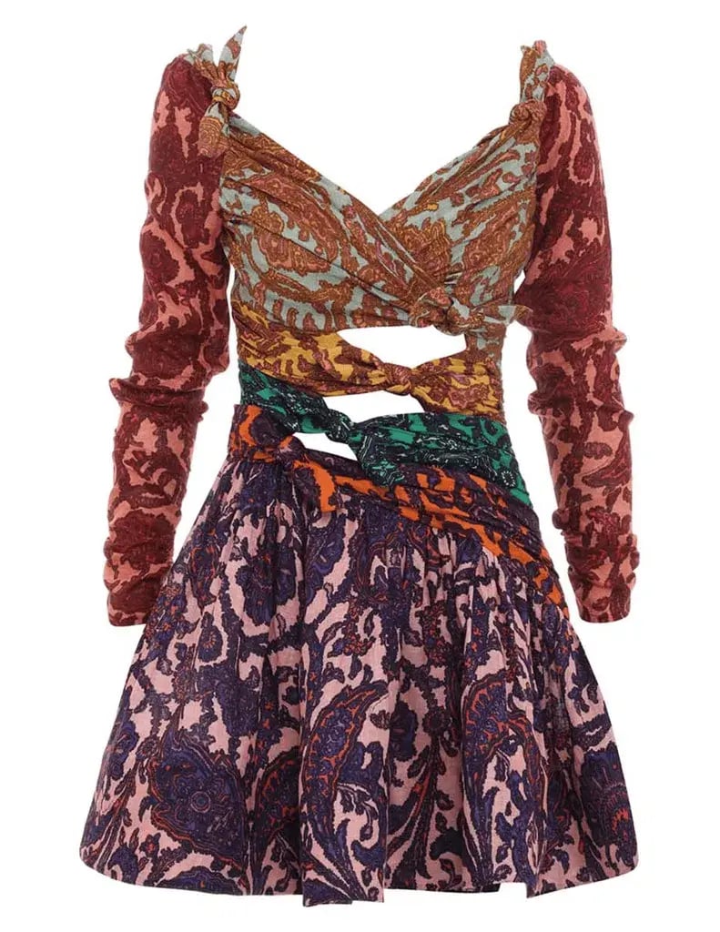Zimmermann Tiggy Bow Mini Dress Multi Size 1/Au 10 photo 5