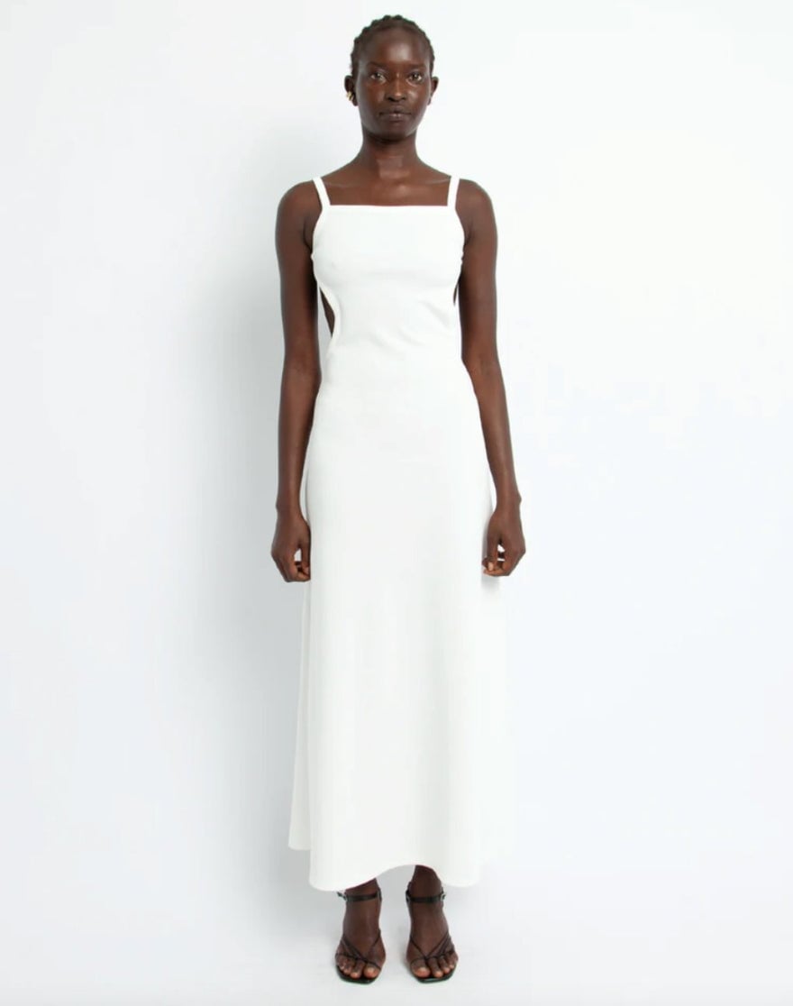 Christopher Esber Backless Wire Dress White photo 2