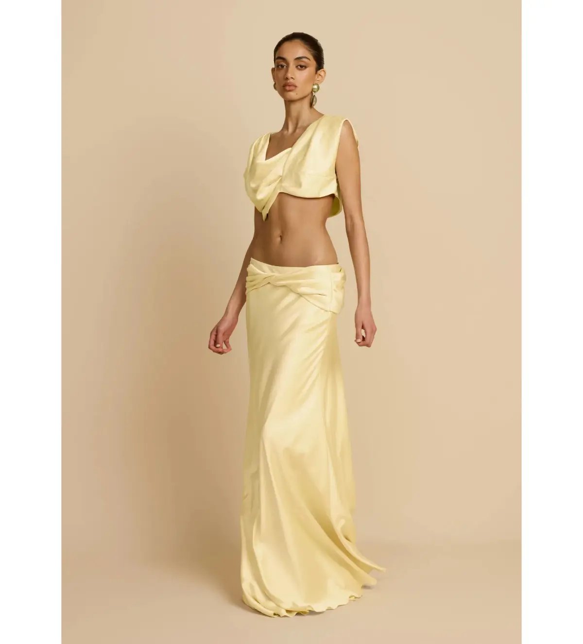 Arcina Ori Andi Top And Andi Maxi Skirt Yellow Size XS / Size Au 6 photo 2