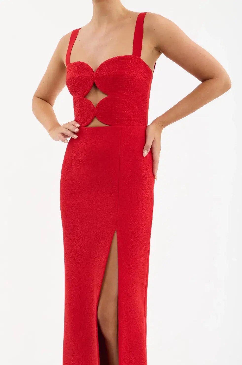 Rebecca Vallance Karina Gown in Red Size 6 photo 4
