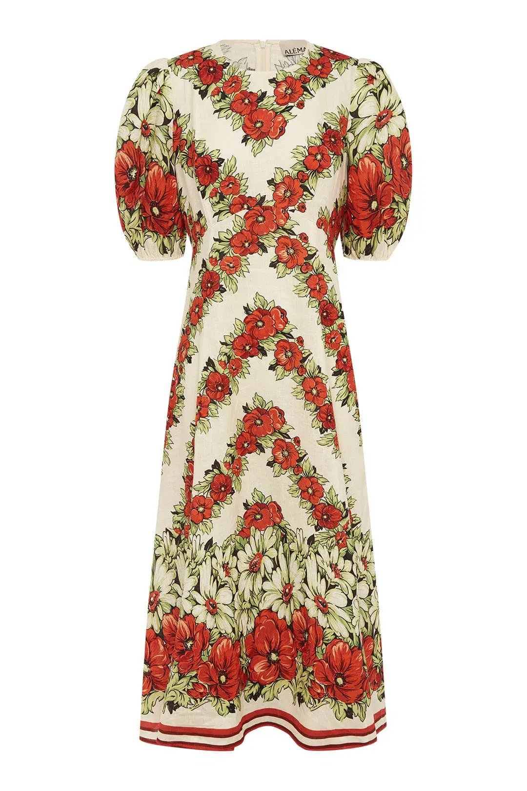 Alemais Amelie Midi Dress Floral Size AU 16 photo 6