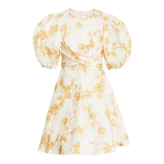 Zimmermann Wrap Mini Keira Beige Size AU 8 photo 3