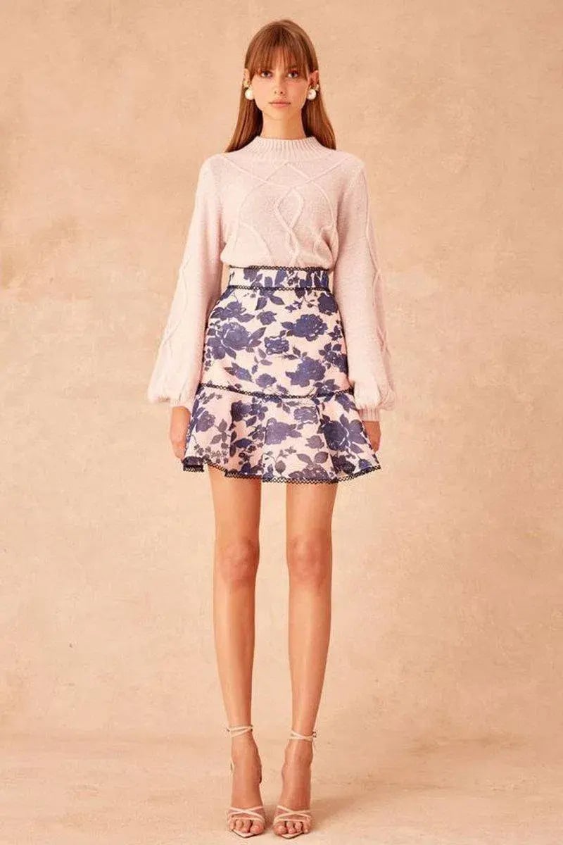 Keepsake the Label Halo Blouse Size S and Skirt Size L Set Print photo 6