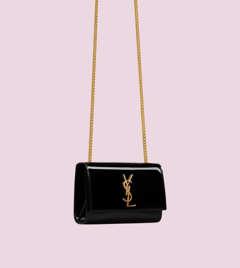 Saint Laurent Kate Patent Black photo 5