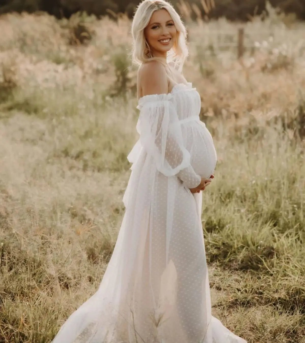 Natasha Gan Maxi Dress White Size AU 20 photo 28