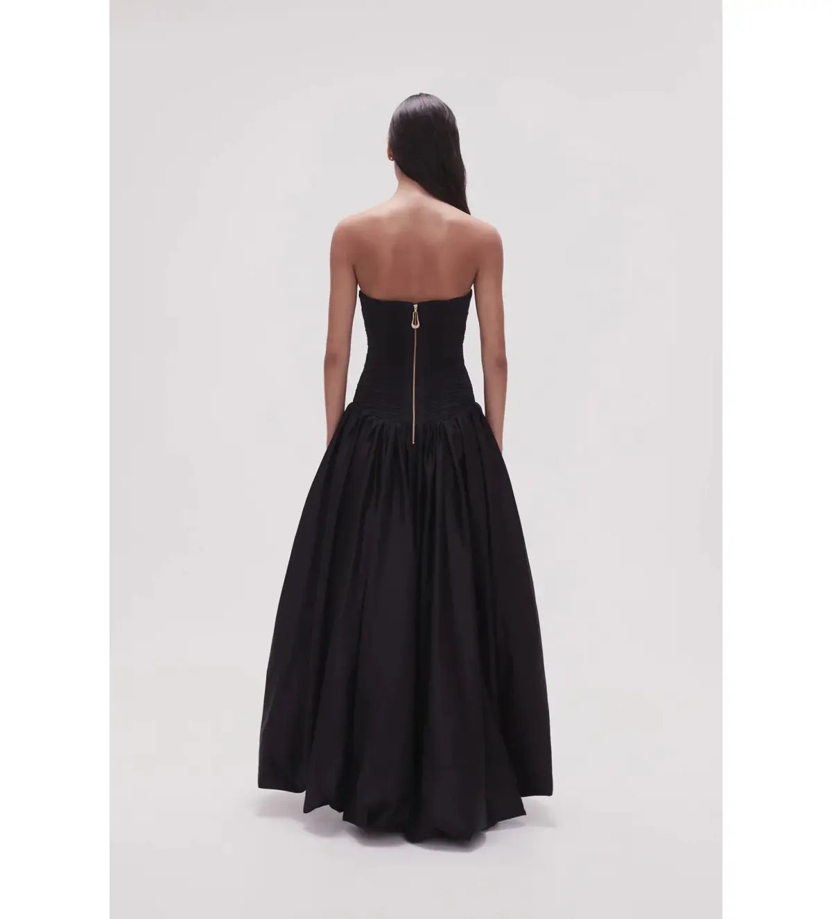 Aje Violette Bubble Hem Maxi Dress Black Size AU 14 photo 3