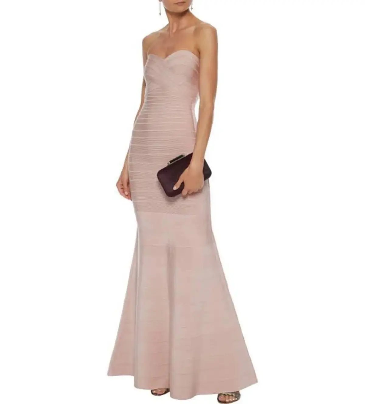 Herve Leger Sara Gown Blush Size S / AU 8 photo 2