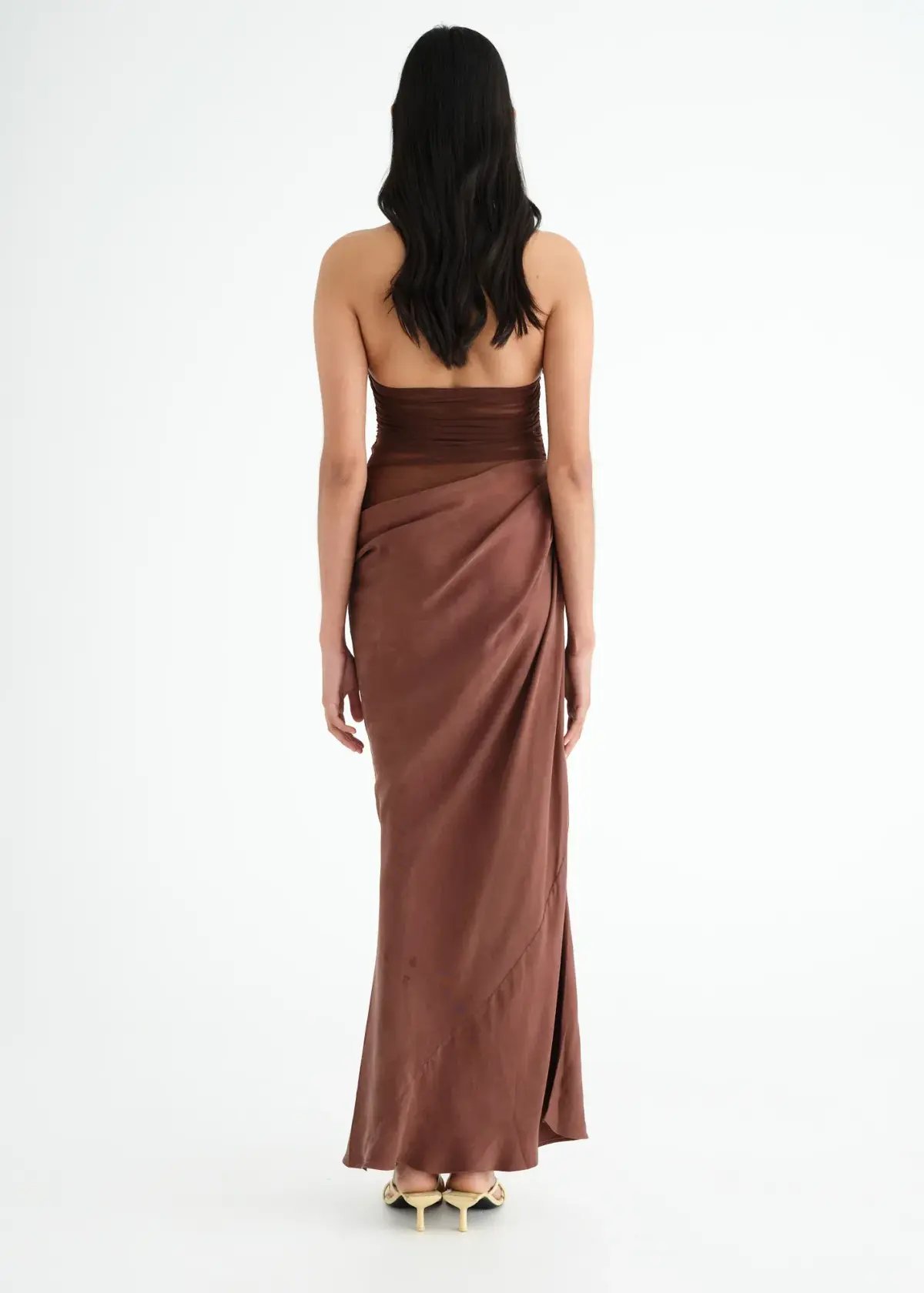 Benni Gina Maxi Dress Brown Size AU 8 photo 3