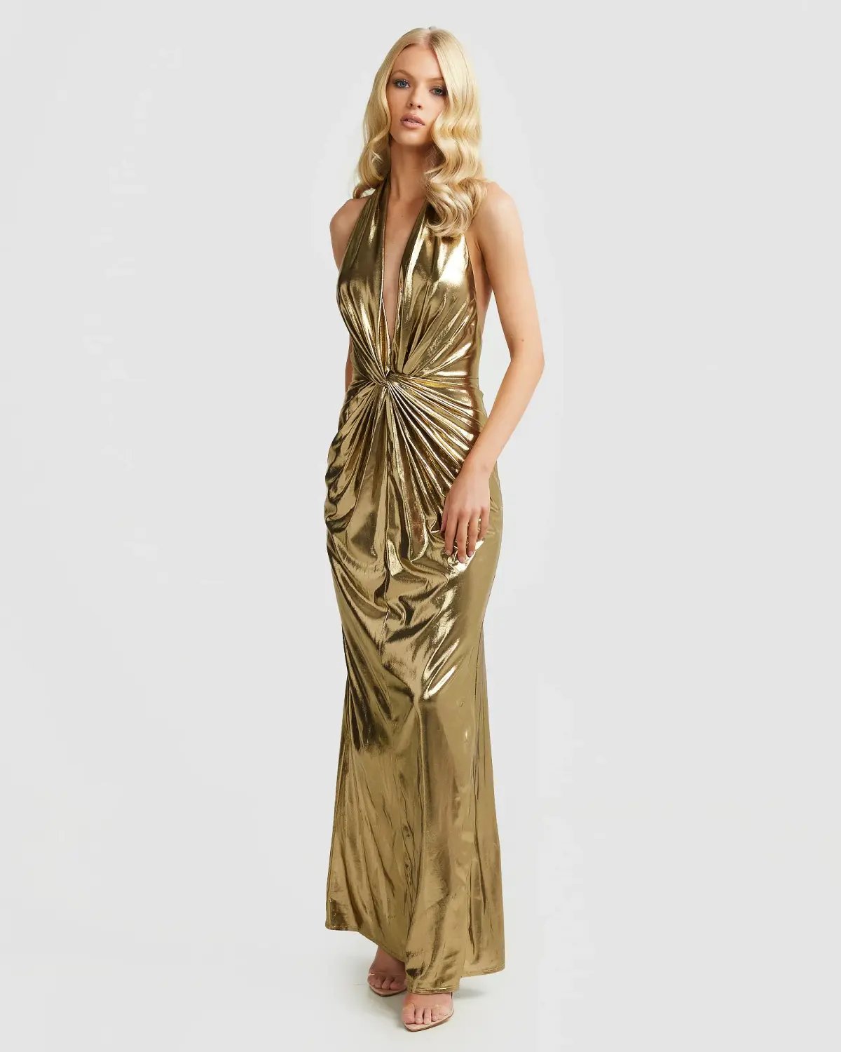 Derma Department Paola Gown Gold Size 4 photo 2