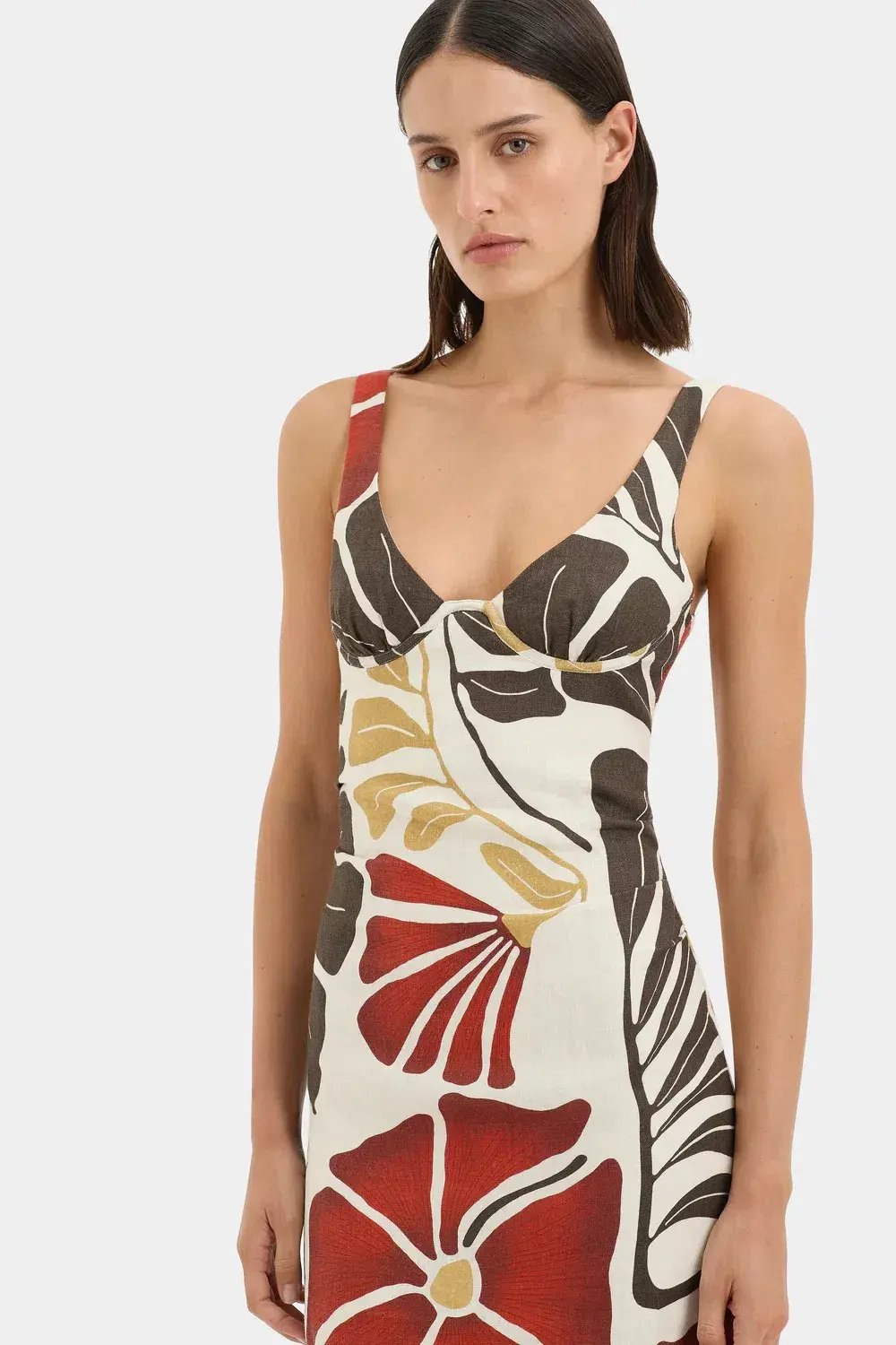 SIR THE LABEL JULIETTA BALCONETTE MIDI DRESS / SIZE 8 photo 5