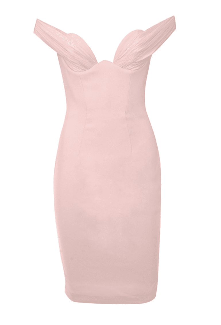 House of CB Yolanda Midi Dress Pink Size 8 photo 4