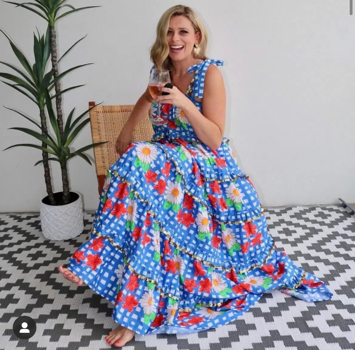 Bonita Roma Scalloped Dress Multi Size Small/Au 10 photo 2