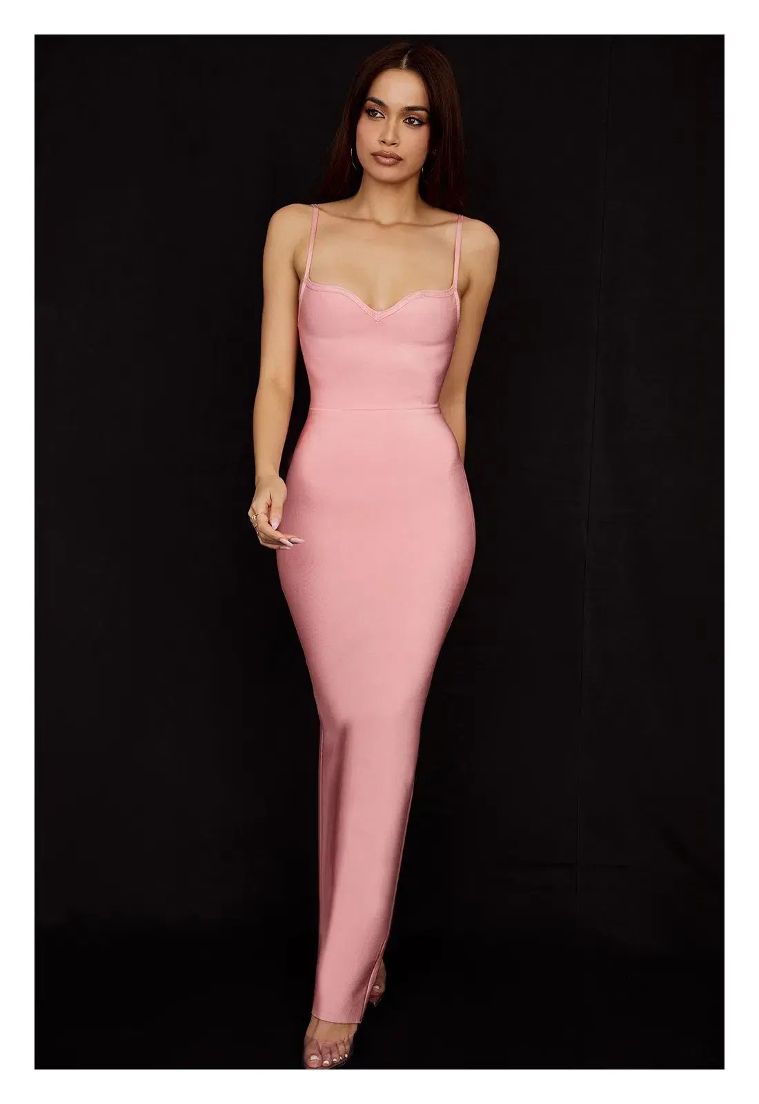 House of CB Fifi Bandage Maxi Dress Fairy Pink Size M / AU 10 photo 2