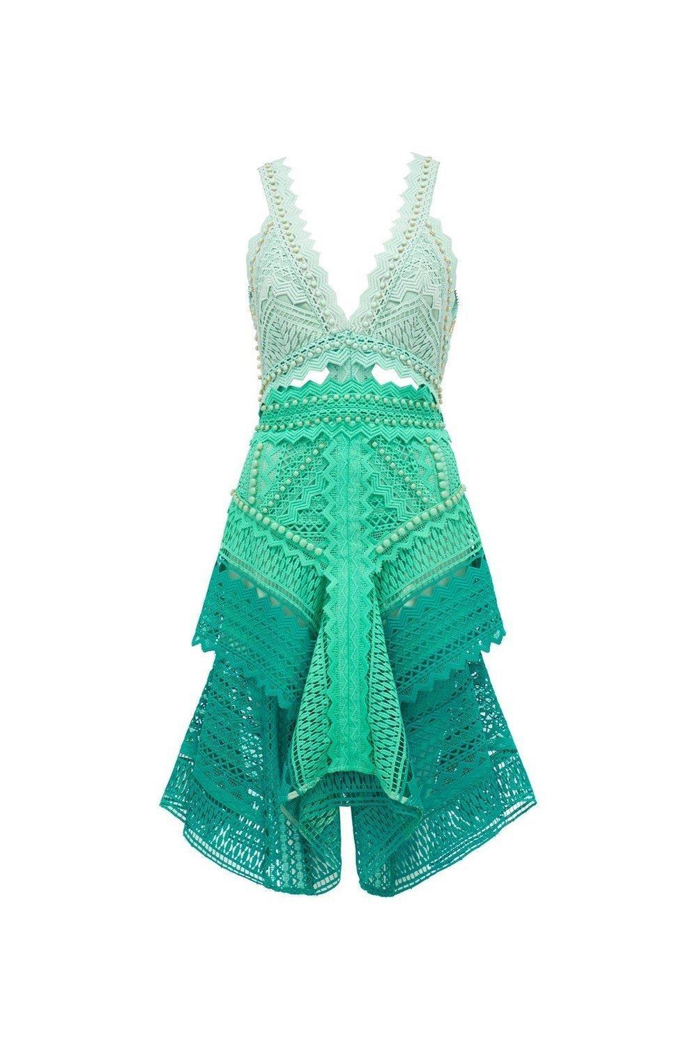 Thurley Bahamas Dress Green Size 6 photo 4