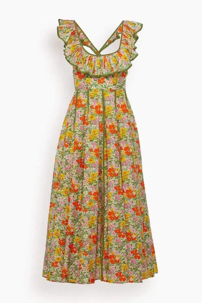 Alemais - Cabana Midi Apron Dress Print - Size 10 photo 6