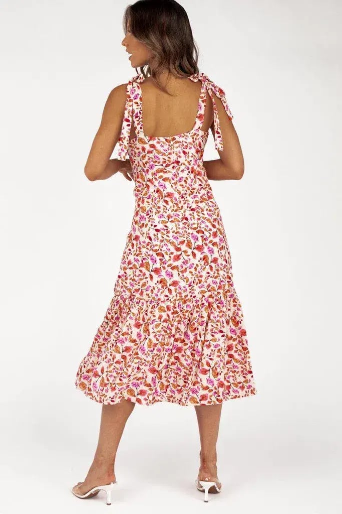 Dissh Paloma Sleeveless Midi Dress Floral Size 8 photo 3