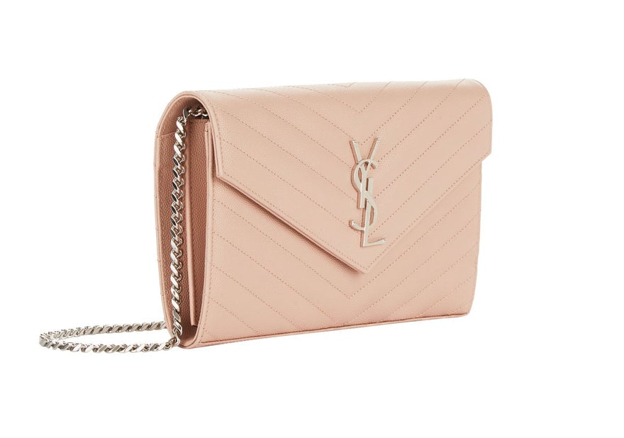 Saint Laurent Monogram Blush Chain Wallet photo 2
