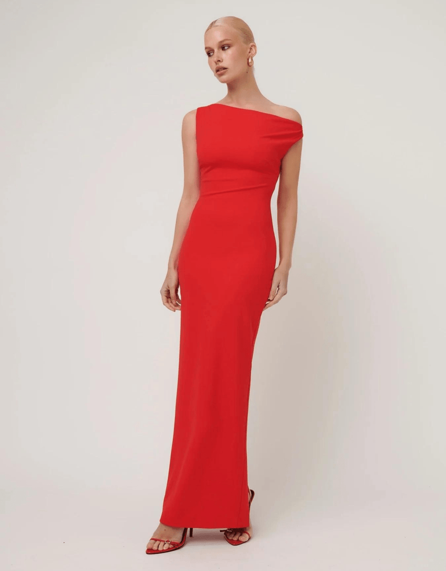 Effie Kats Inaya Gown - Cherry Red photo 2