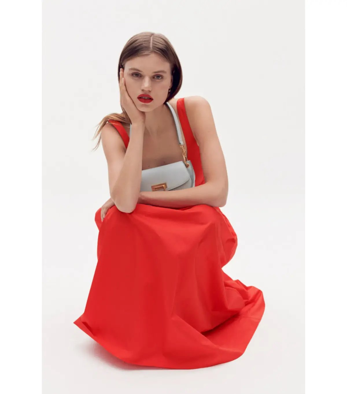 Oroton Tie Back Sundress Poppy Red Size AU 8 photo 3