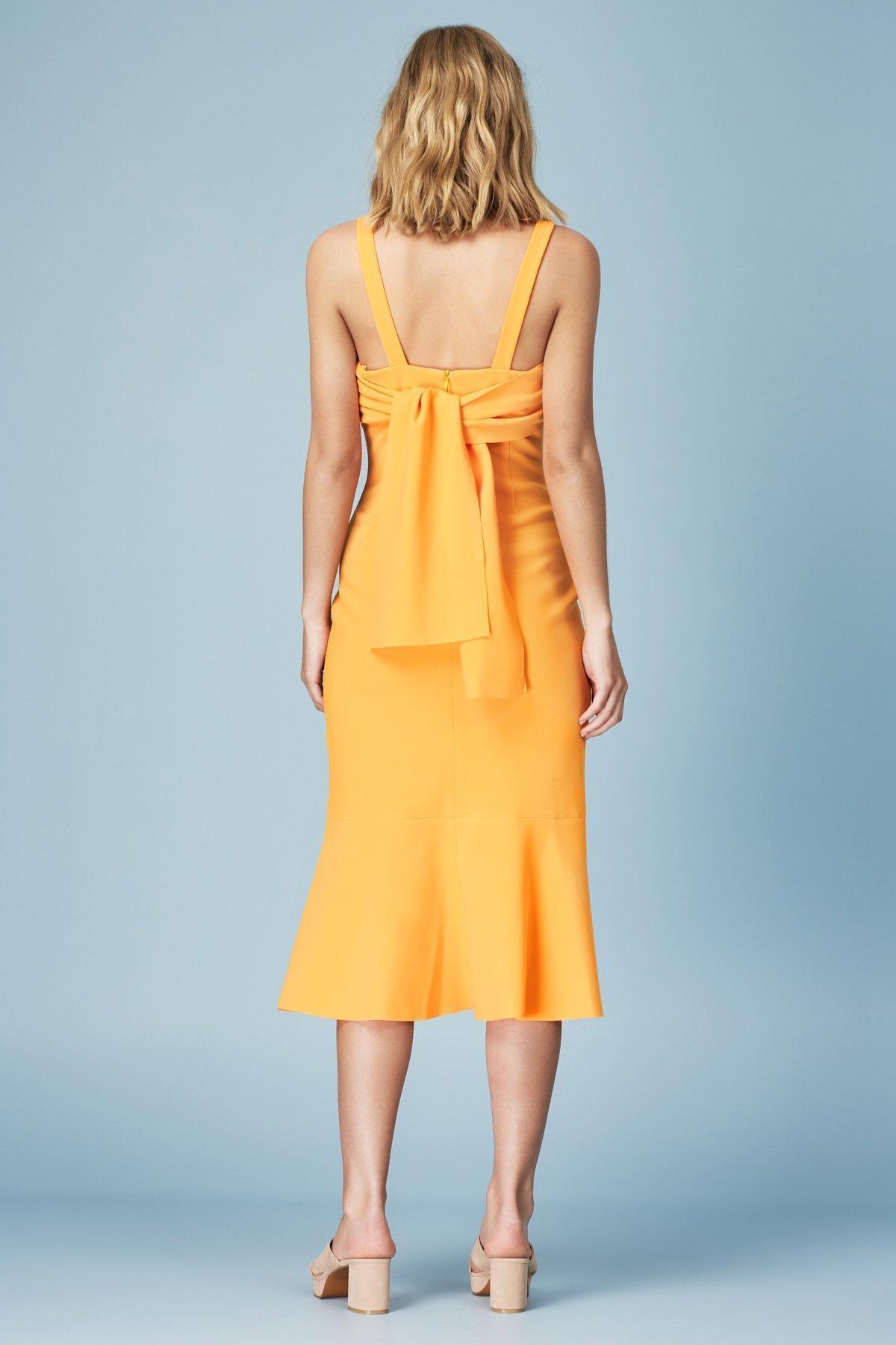Finders Keepers Tribute Sorbet Midi Dress Yellow  Size 10 photo 2