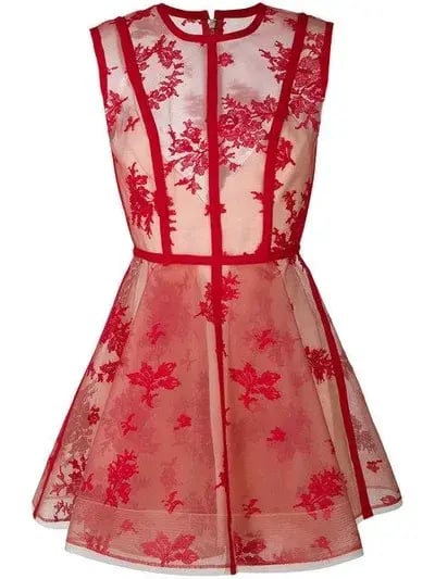 Alex Perry Codie Crinoline Dress Red Size 10 photo 4