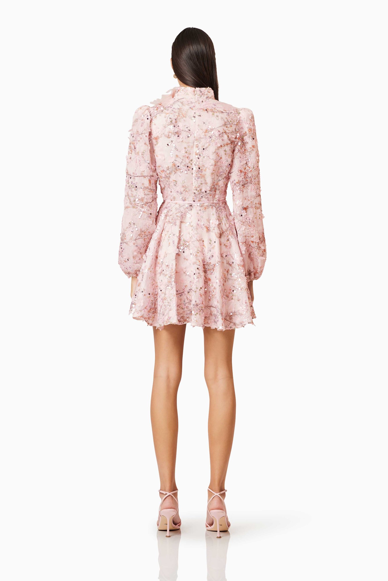ELLIATT REGINA LONG SLEEVE DRESS - PINK photo 4