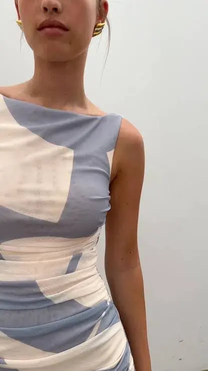 Sheike Ocean Breeze Mesh Dress sz12 photo 4