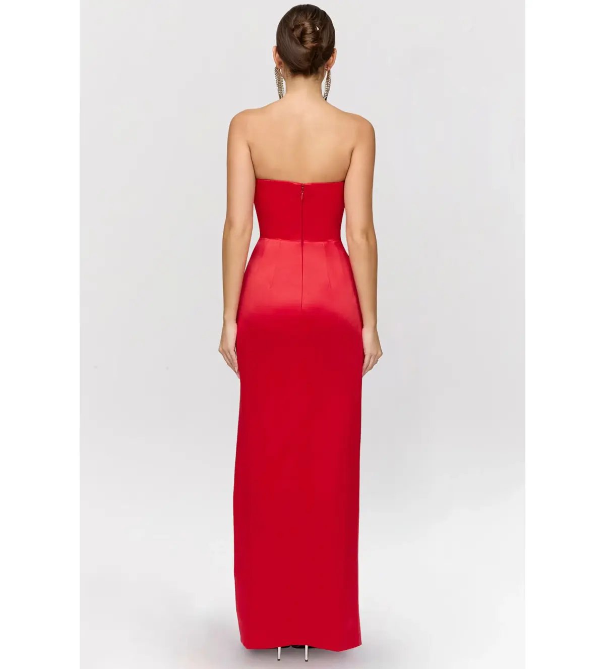 House of CB Adrienne Maxi Dress Red Size M/AU 10 photo 2