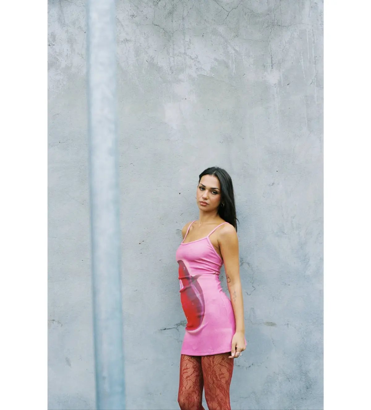 With Harper Lu Pink Cherry Dress Size AU 8 photo 2
