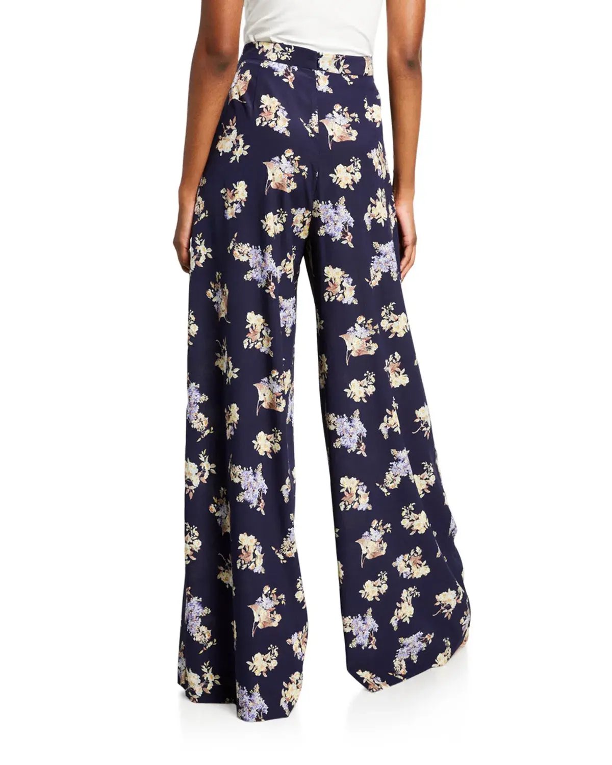 Zimmermann Sabotage Silk Wide Leg Pants Floral Size 1 / AU 10 photo 2