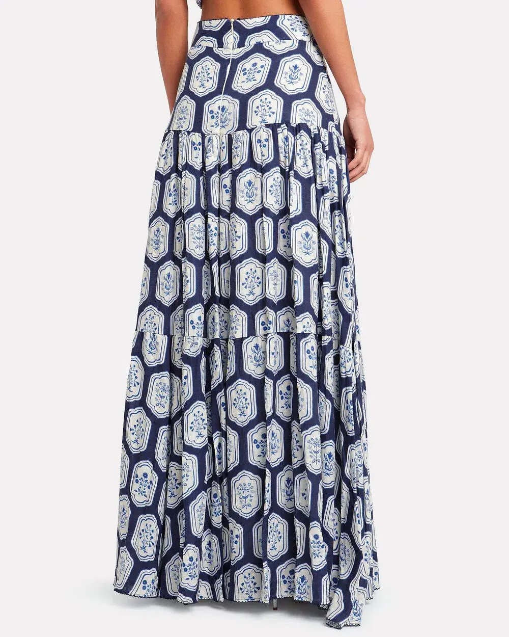 Agua by Agua Bendita Anis Maxi Skirt Print Size 8 photo 2