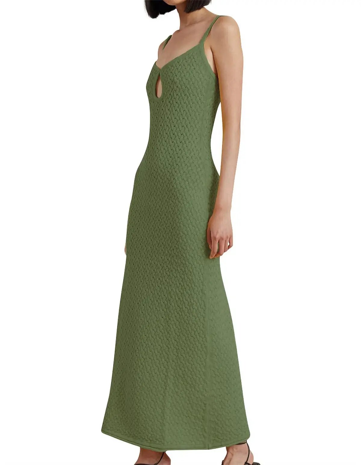 Bec & Bridge Effie Knit Key Maxi Dress Green Size L / Au 12 photo 4
