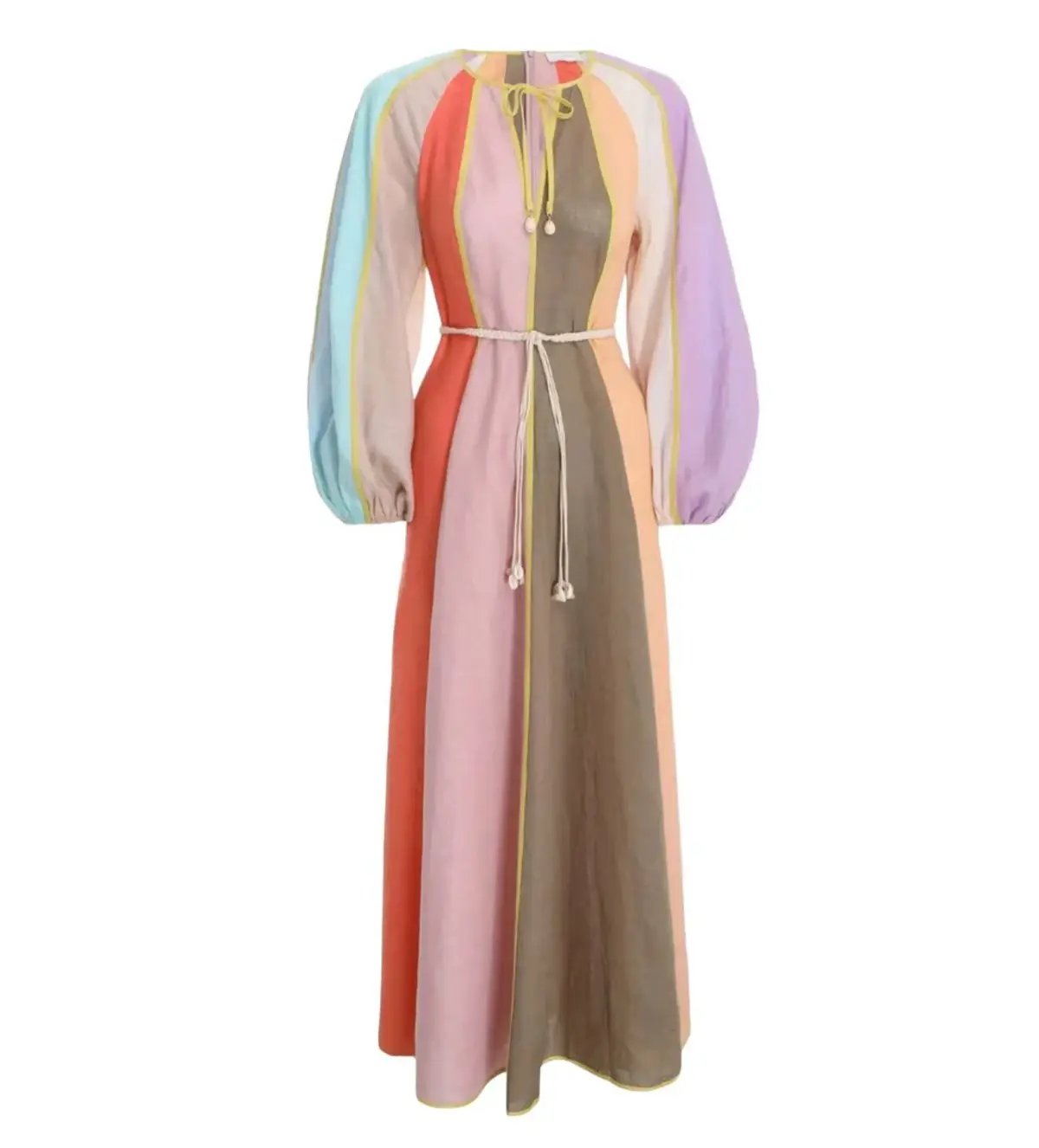 Zimmermann Lola Panelled Midi Dress Size 10 photo 2