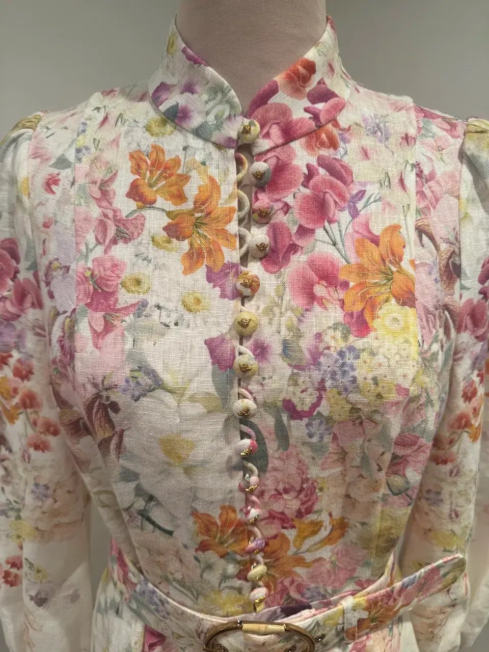 Zimmermann Natura Buttoned Mini Dress photo 4