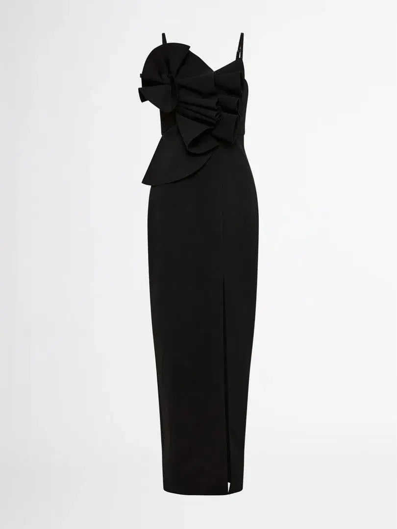 Sheike Origami Maxi Dress in Black Size 8 photo 3