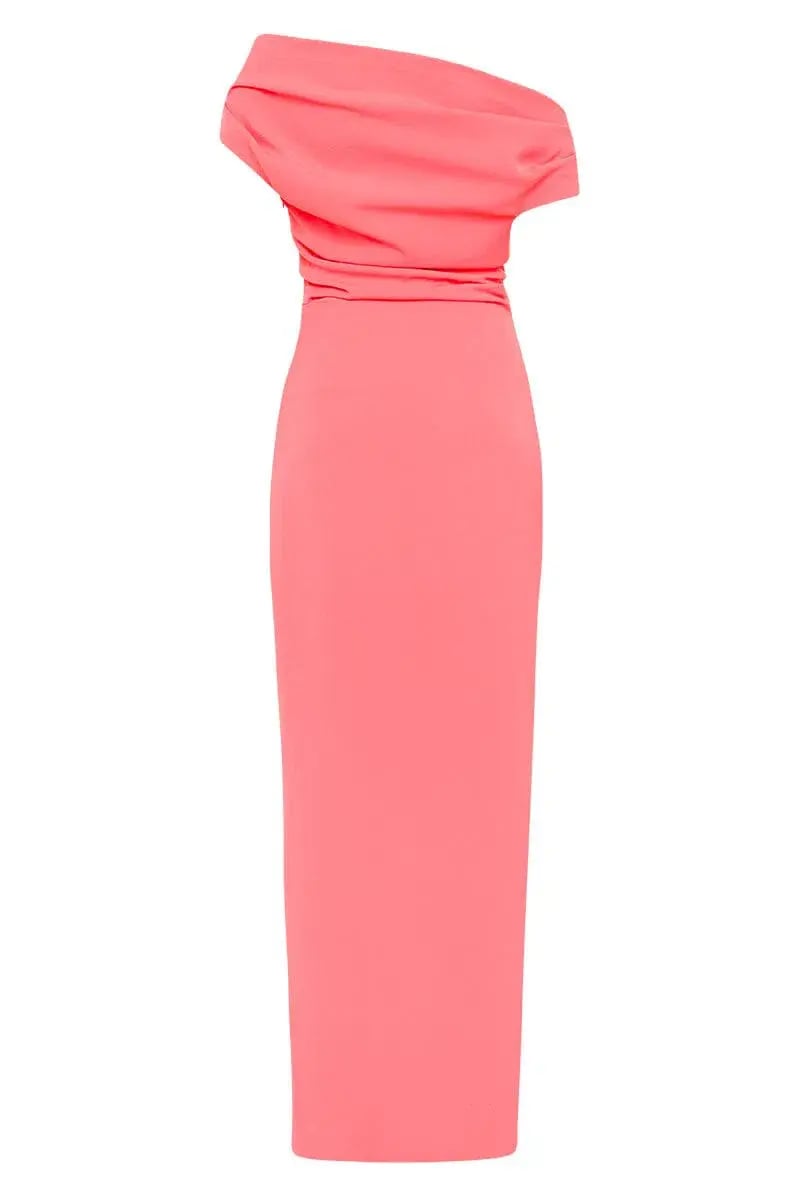 Sofia the Label Alexis Off Shoulder Gown Watermelon Size 8 photo 3