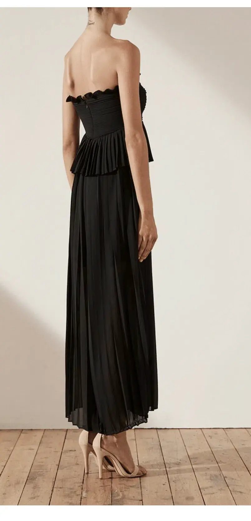 Shona Joy Botticelli Palazzo Jumpsuit Black Size 8 photo 2