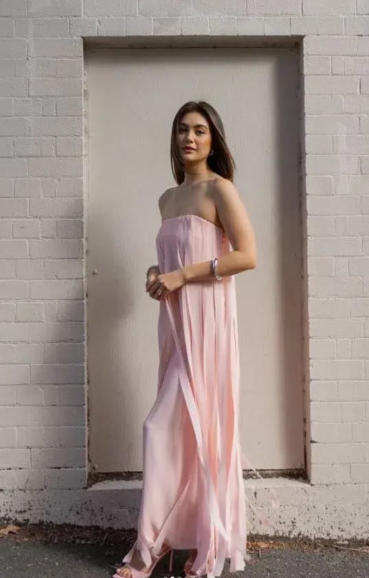 Manning Cartell Boundless Strapless Dress in Blush Size 8 photo 3