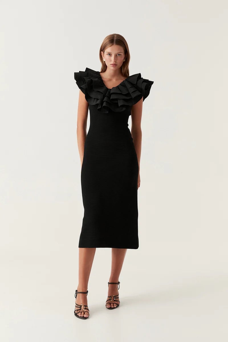 Aje Transcendent Ruffle Midi Dress photo 2
