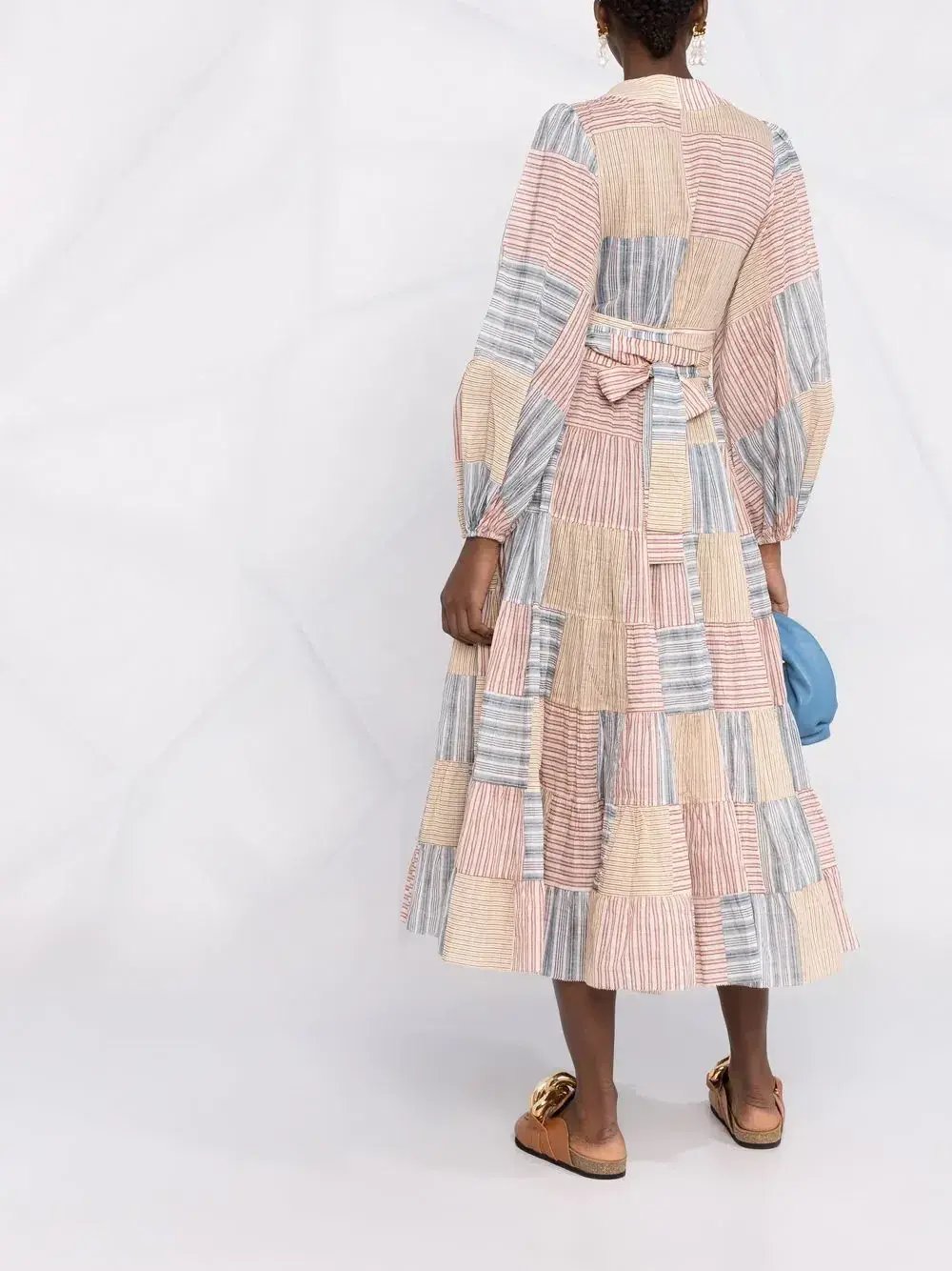 Zimmermann Andie Wrap Midi Dress Print Size 8 photo 2