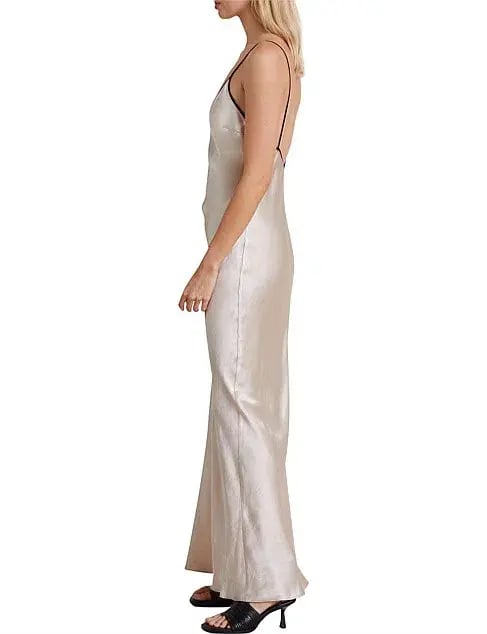 Bec & Bridge Kara Keyhole Dress Sand Size 10 photo 5