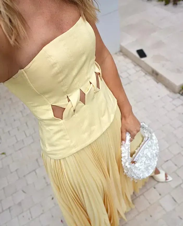 Acler Newbewick Maxi Dress in Lemon Sorbet Size AU 10 photo 4